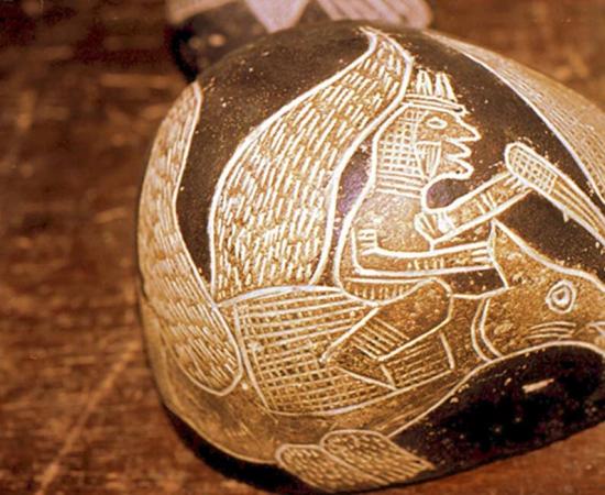 The famous Ica Stones in the collection of Professor Cabrera. 