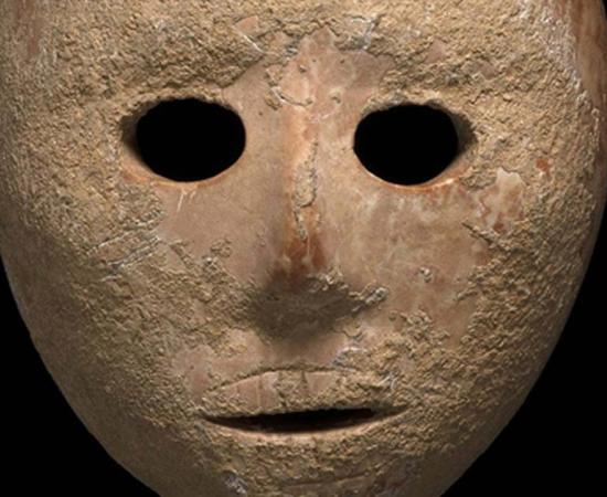 9000 year-old mask that was recovered.