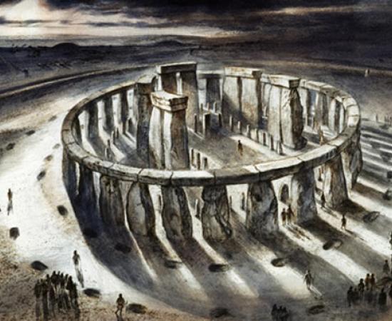 Reconstruction drawing of Stonehenge