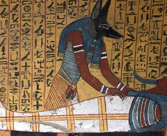 A relief depicting the god Anubis attending to the mummy of a worker. The recent study seems to indicate that Egyptian physicians were familiar with stroke victims and how to treat them. Source: Jean Robert Thibault / CC BY-SA 2.0