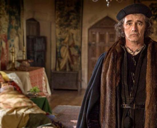 Don’t look so worried Cromwell, she’s just asleep. Thomas Cromwell’s wife and daughters died of sweating sickness.