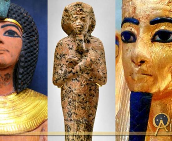 Collection of Egyptian Shabtis, design by Anand Balaji 