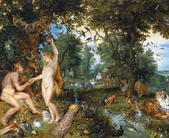 The Garden of Eden with the Fall of Man by Jan Brueghel the Elder and Pieter Paul Rubens