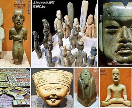 Examples of Olmec art.