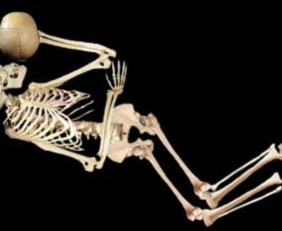 The archaeological team, including a likely descendant of the prehistoric California people being studied, re-created one of the burials in an image. 