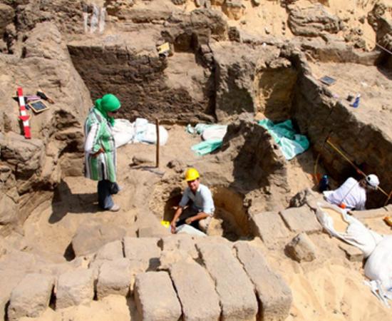 The newly identified tomb of Khaba.
