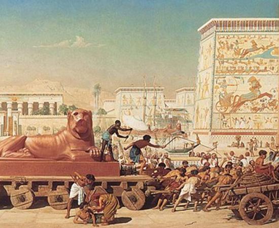 Trade in Ancient Egypt portrayed in ‘Israel in Egypt’ by Edward Poynter  Source: Edward Poynter / Public Domain