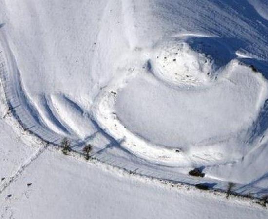 Wales Ancient Remains in the Snow