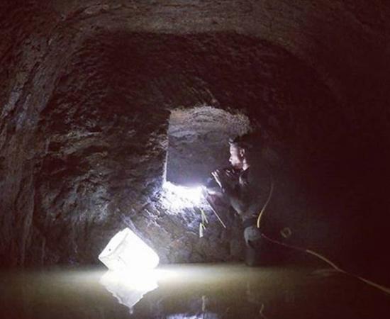 A niche in the wall of Nastasen's third burial chamber