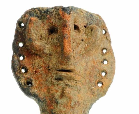 The clay figurine suspected to be a water deity discovered in Unkenbach, Germany. Source: Bavarian State Office for the Preservation of Monuments