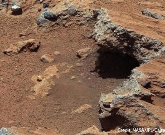 Pebble Rocks, Streambed on Mars
