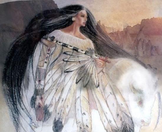 Artist’s Vision of Ptesan Wi (Courtesy of Pamela McCabe)