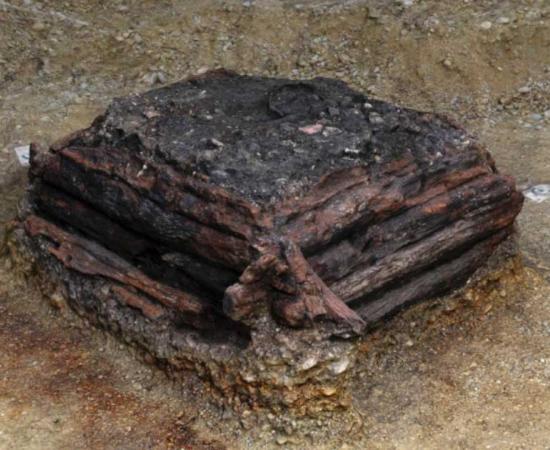 The excavated wishing well found in Germering, Bavaria, Germany. Source: Marcus Guckenbiehl/ Bavarian State Office for the Preservation of Monuments