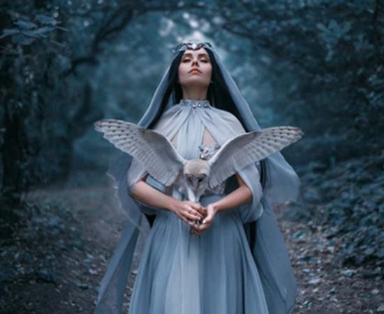 A mysterious sorceress