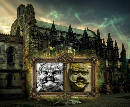 Rosslyn chapel and green men