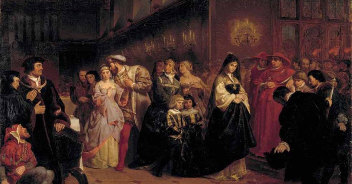 The Courtship of Anne Boleyn, by Emanuel Gottlieb Leutze (1846) Smithsonian American Art Museum (CC0)