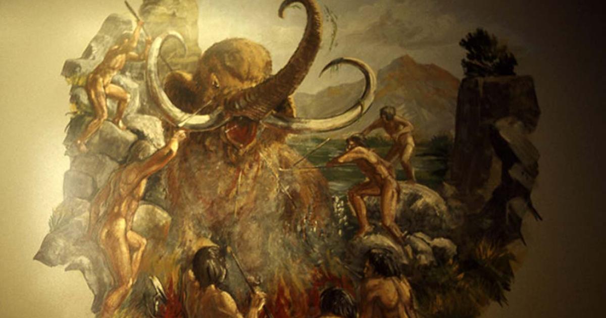 Early human history (book illustration); Artist unknown; No date; History – Indians 