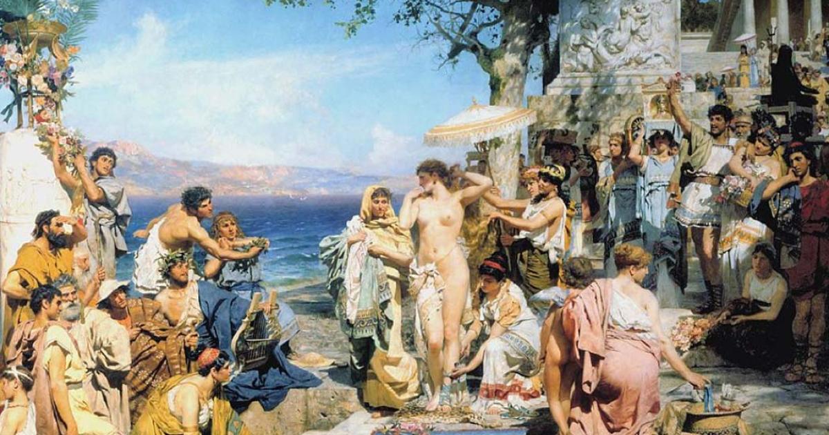 Fry in Eleusis, painting by Henryk Siemiradzki (1889). 