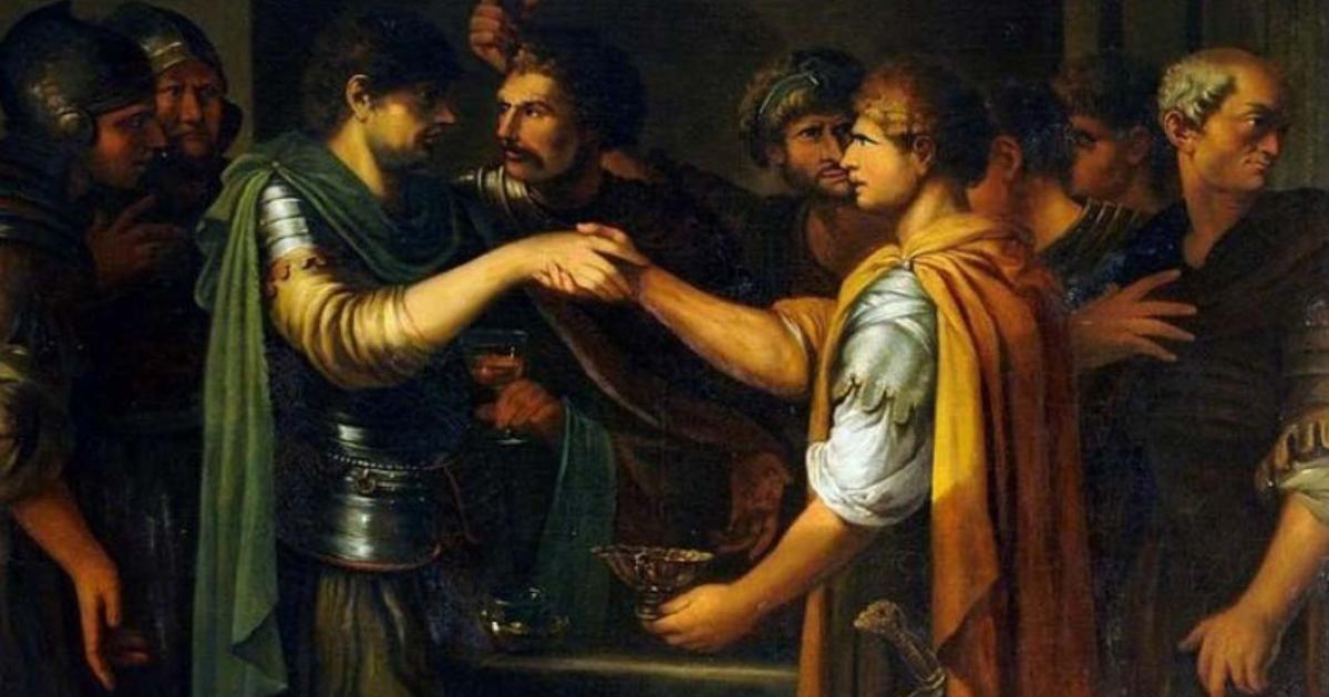 The Oath of Catiline, by Joseph-Marie Vien (1809) (Public Domain)
