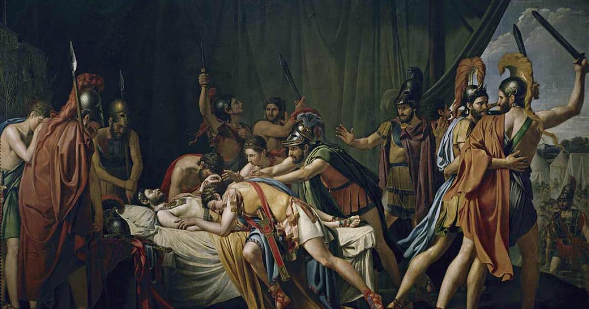 José de Madrazo's painting of the death of Viriathus 
