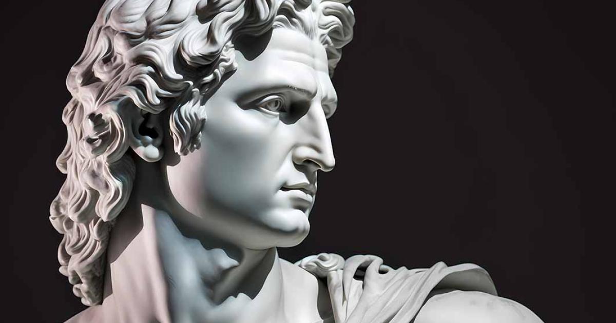 AI generated Alexander with full head of hair. ( Worldillustrator/ Adobe Stock)