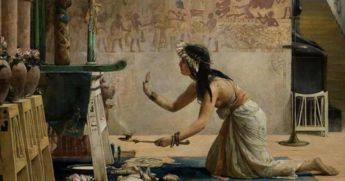 The Obsequies of an Egyptian Cat, John Reinhard Weguelin, 1886 ( Public Domain )