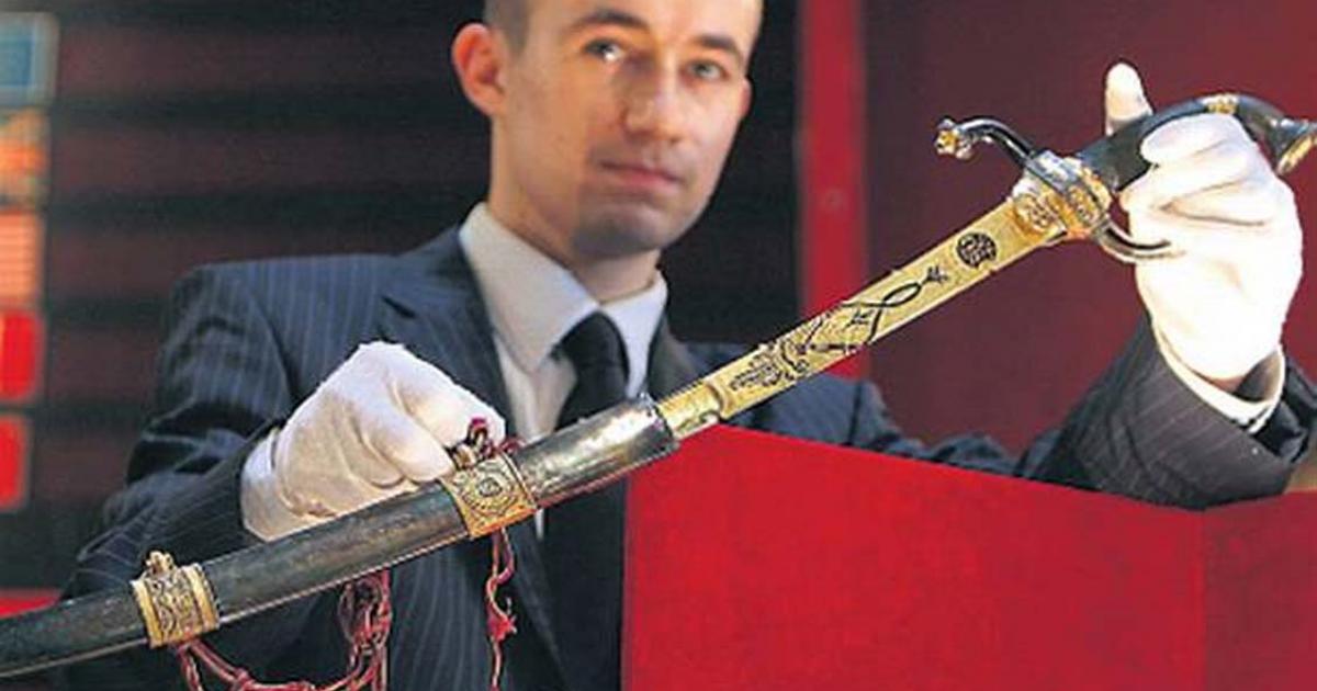 Napoleon’s gold-encrusted sword.