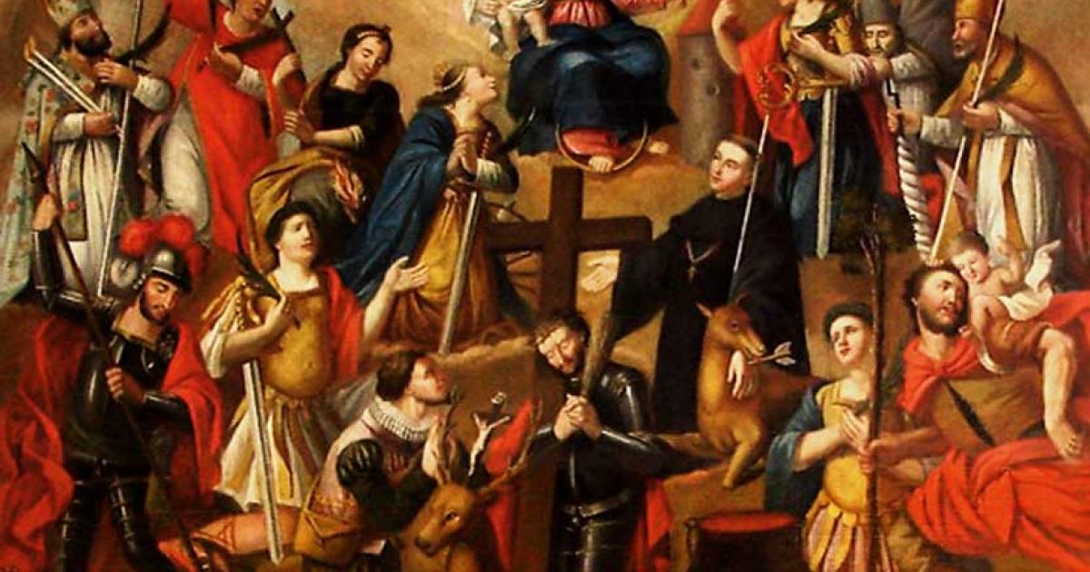 Painting of the Fourteen Holy Helpers