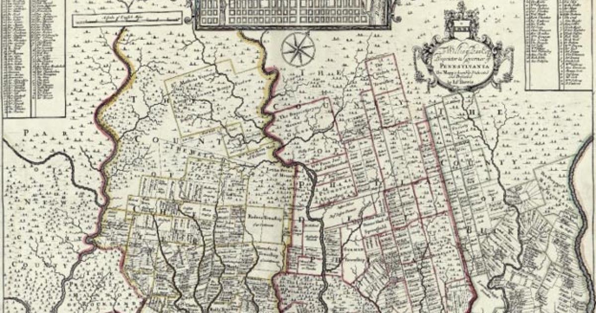 1729 map of New England, New York, New Jersey, and Pennsylvania. Known among cartographic historic as the “Post Map”, this is Herman Moll’s important 1729 map of New England and the adjacent colonies. 
