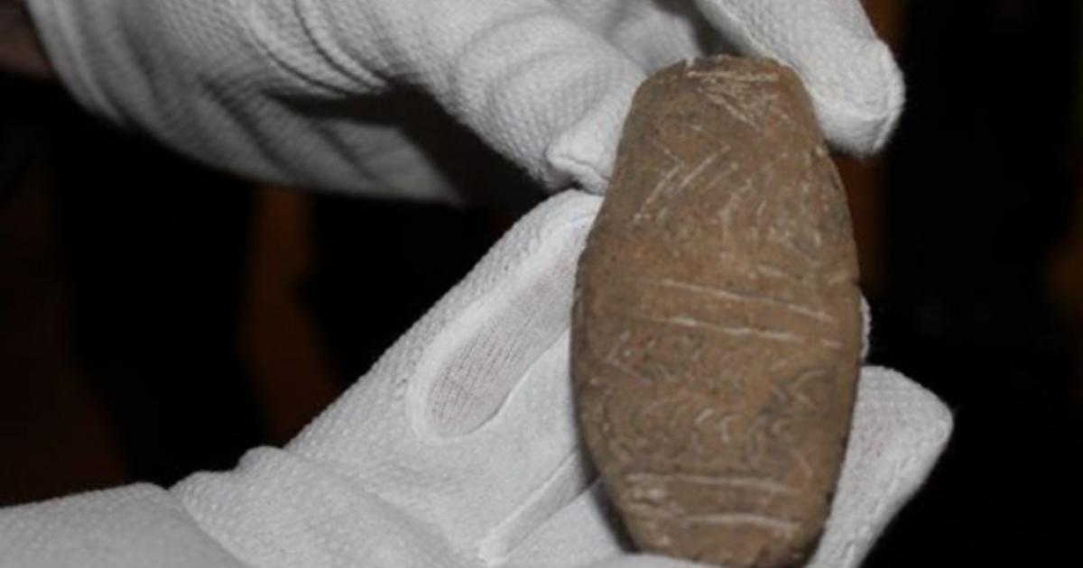 Tablet hypothesized to be the oldest writing ever discovered.
