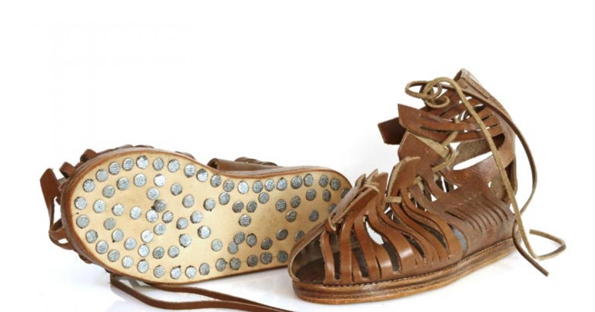 A recreation of the original Roman sandal. Source: Courtesy of the Bavarian State Office for Monument Protection.