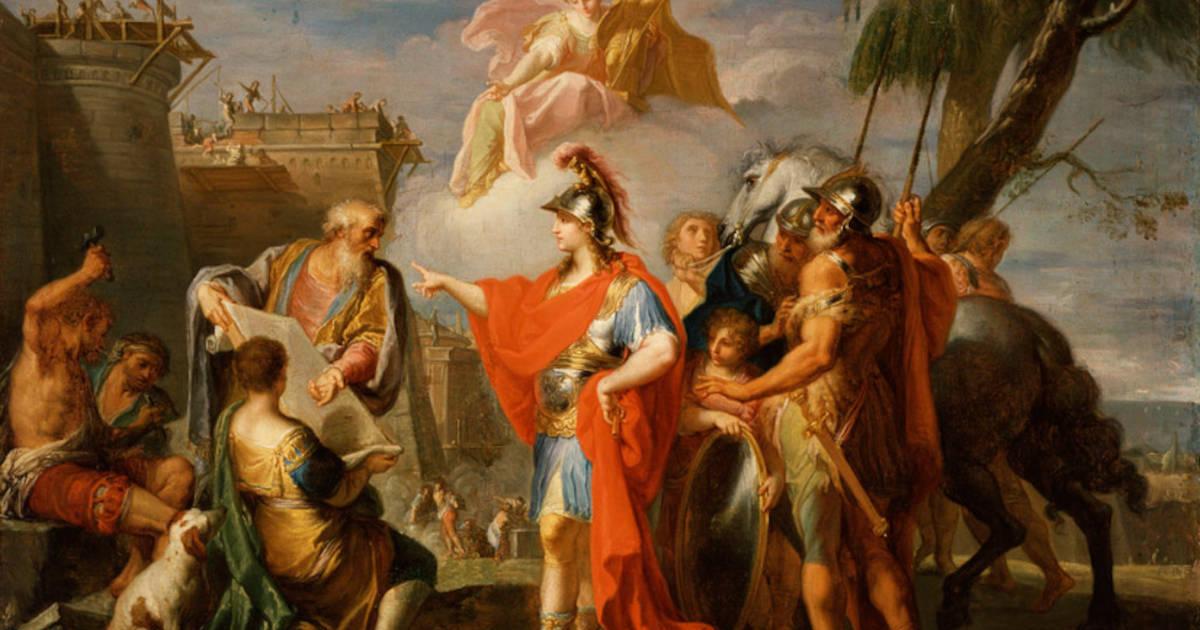 Painting completed by Placido Costanzi in 1737, entitled “Alexander the Great Founding Alexandria.”