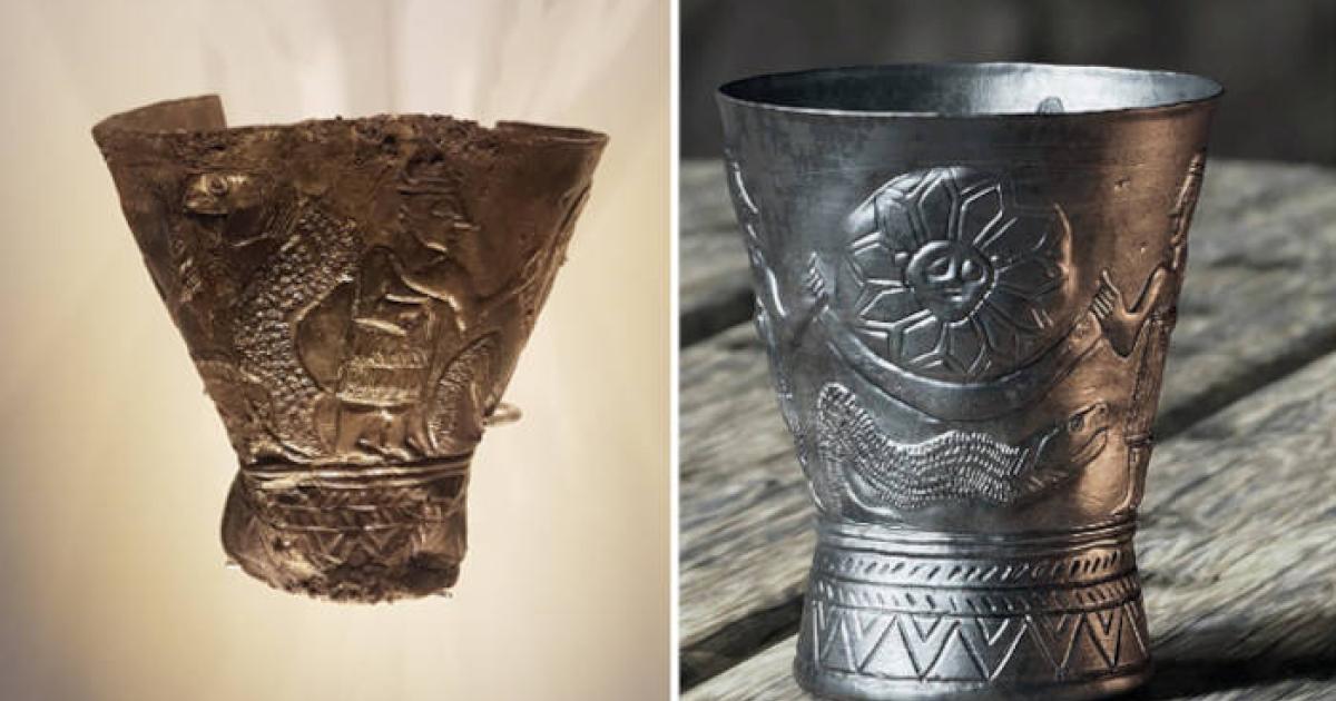 Two images of the Ain Samiya goblet.