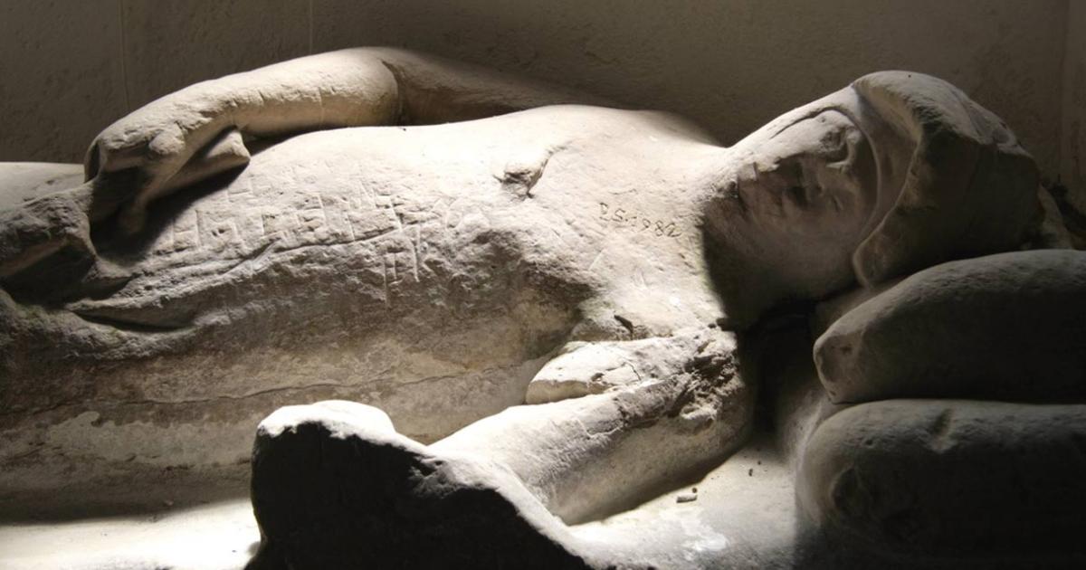 One of the giants in St Mary's church, Aldworth