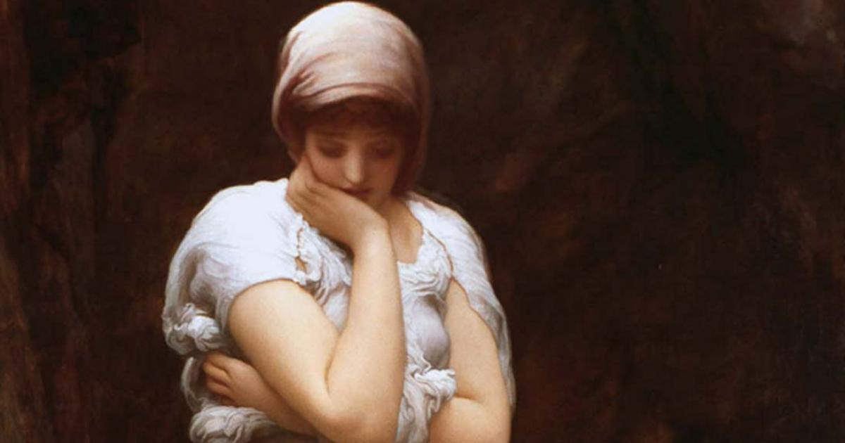 Detail of ‘Solitude’ (circa 1890) by Frederic Leighton, 1st Baron Leighton.