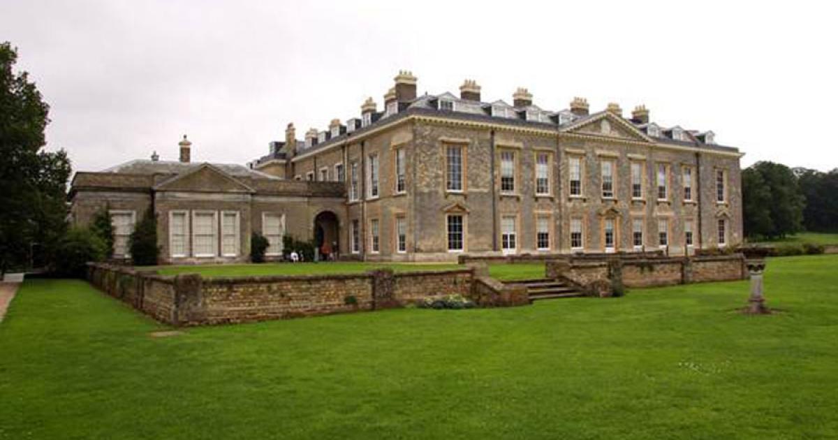 : England’s Althorp House, Lady Diana’s family home, is the center of a huge estate on which archaeologists discovered a 40,000-year-old Neanderthal camp.		Source: Steve Daniels / The rear of Althorp House / CC BY-SA 2.0