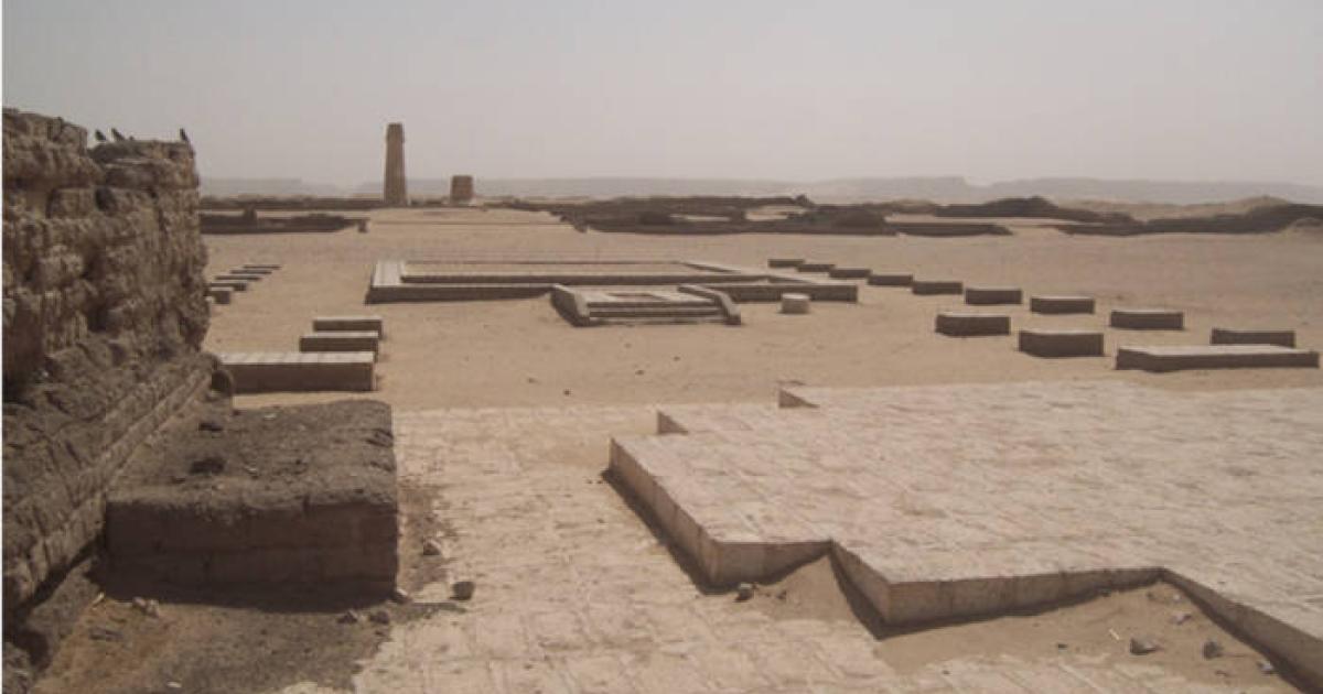 Smaller Aten Temple ruins at Amarna.