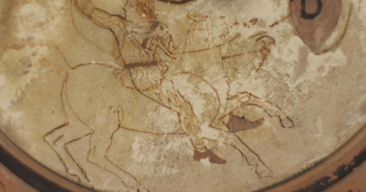 The 2500-year-old vase with Amazon woman depiction.