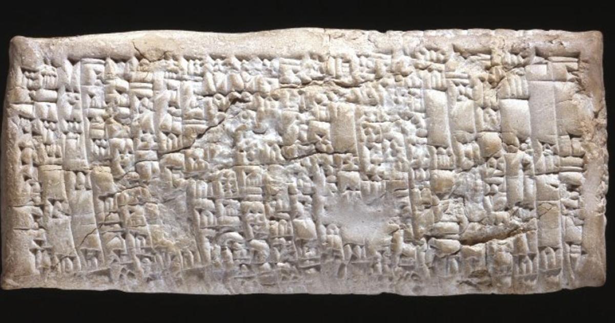 4,000-Year-Old Ancient Babylonian Tablet 