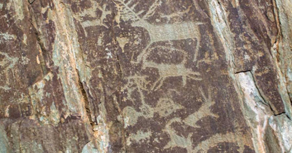 Ancient art in the Altai Mountains, Russia. While the world’s best-known cave art exists in France and Spain, examples of it abound throughout the world.