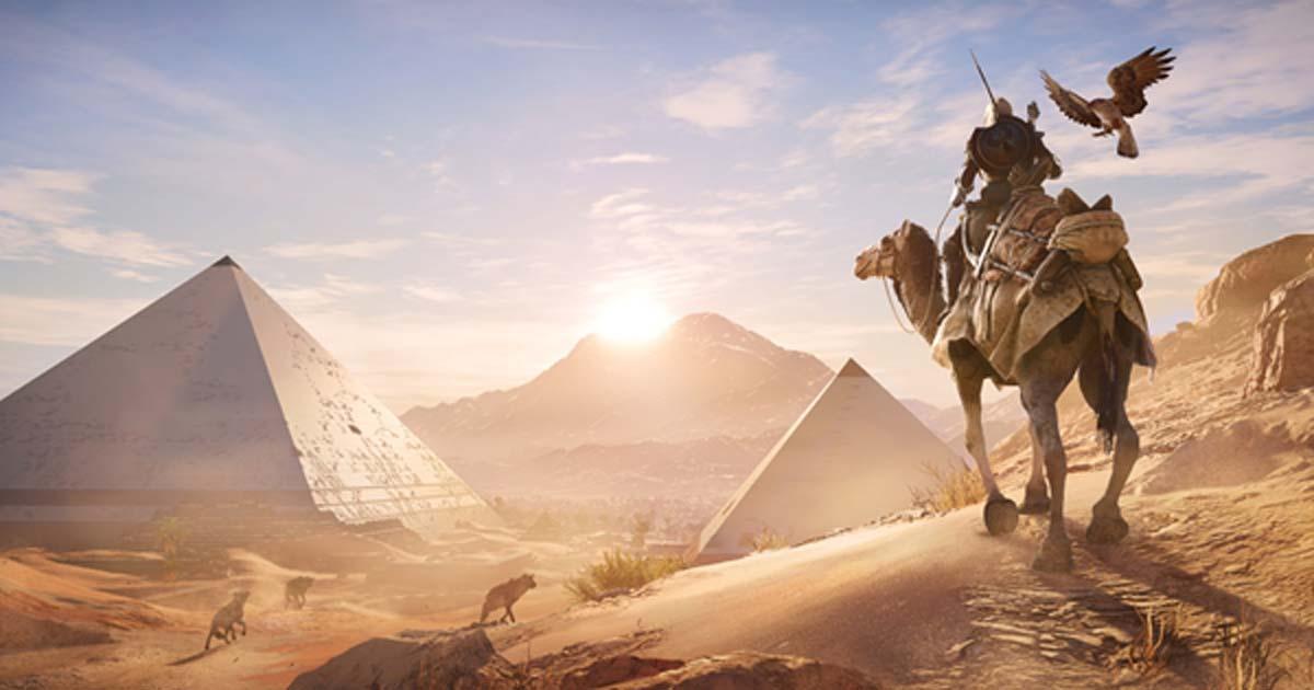 A scene from the new Assassin’s Creed, called ‘Origins’. Credit: Ubisoft