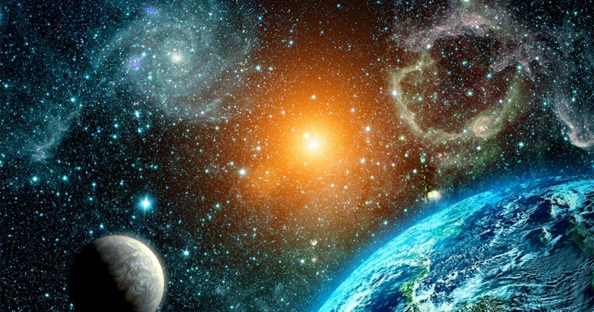 Ancient Greek astronomy has baffled experts for centuries – how did they know what they knew so long ago? These four discoveries epitomize this. Pictured: view of the Earth, Moon and Sun from the space elements (original image from NASA). Source: vovan / Adobe stock