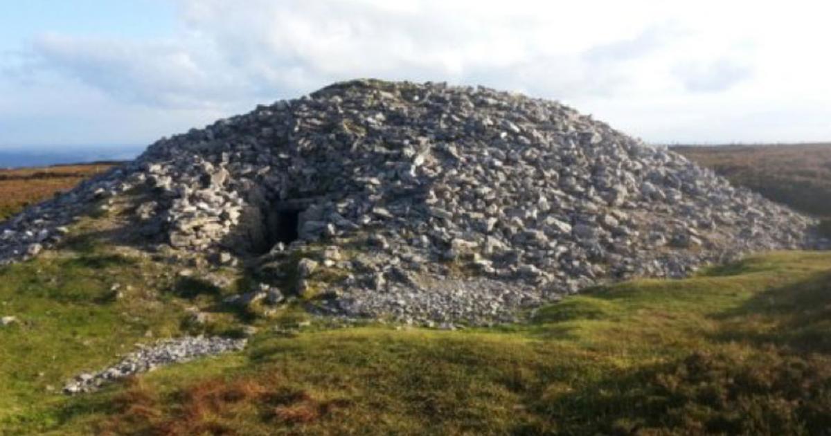 Cairn K -- Part of a 5000 years-old Passage Tomb Complex at Carrowkeel in County Sligo in the north-west of Ireland