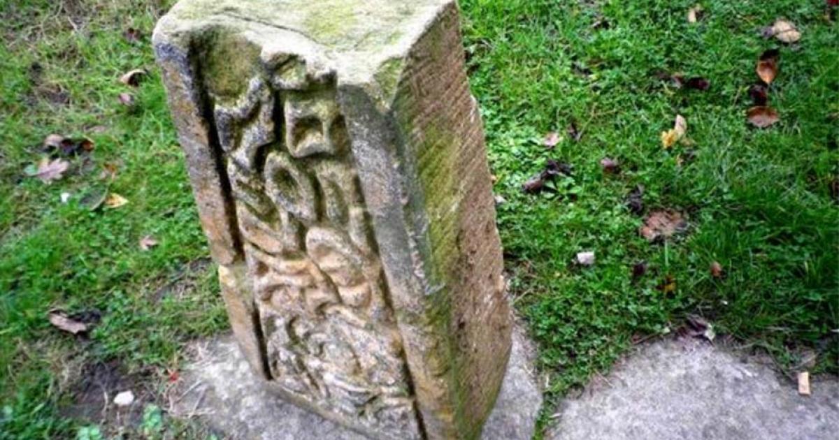 James Balme found this stone on sale as a garden ornament in England 