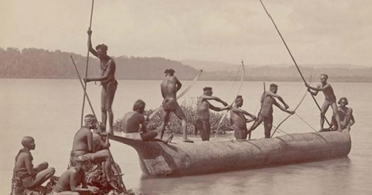 Group of Andaman Men and Women.