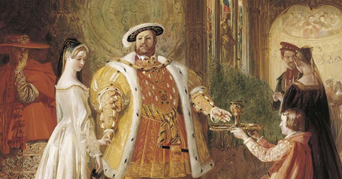 Henry VIII's first interview with Anne Boleyn. 