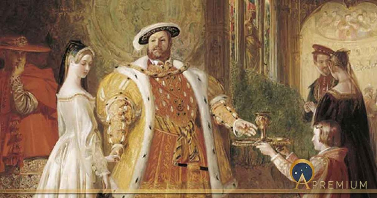 Henry VIII's first interview with Anne Boleyn. (Public Domain)