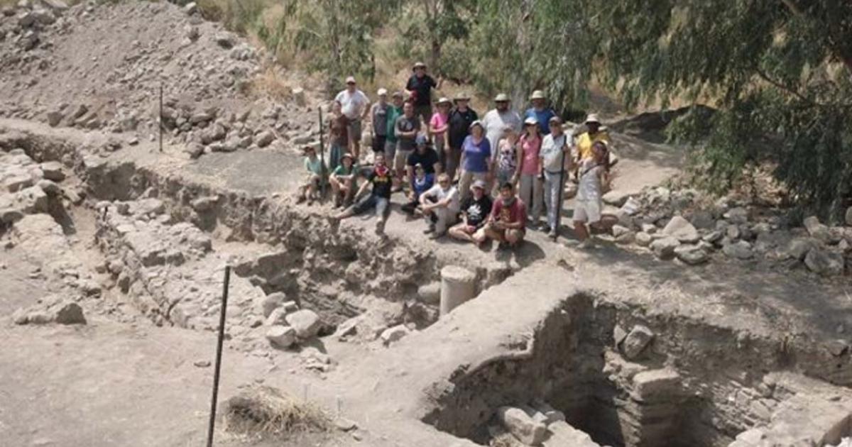 Excavation site at what is believed to be the lost Roman city of Julias, home of three apostles of Jesus.