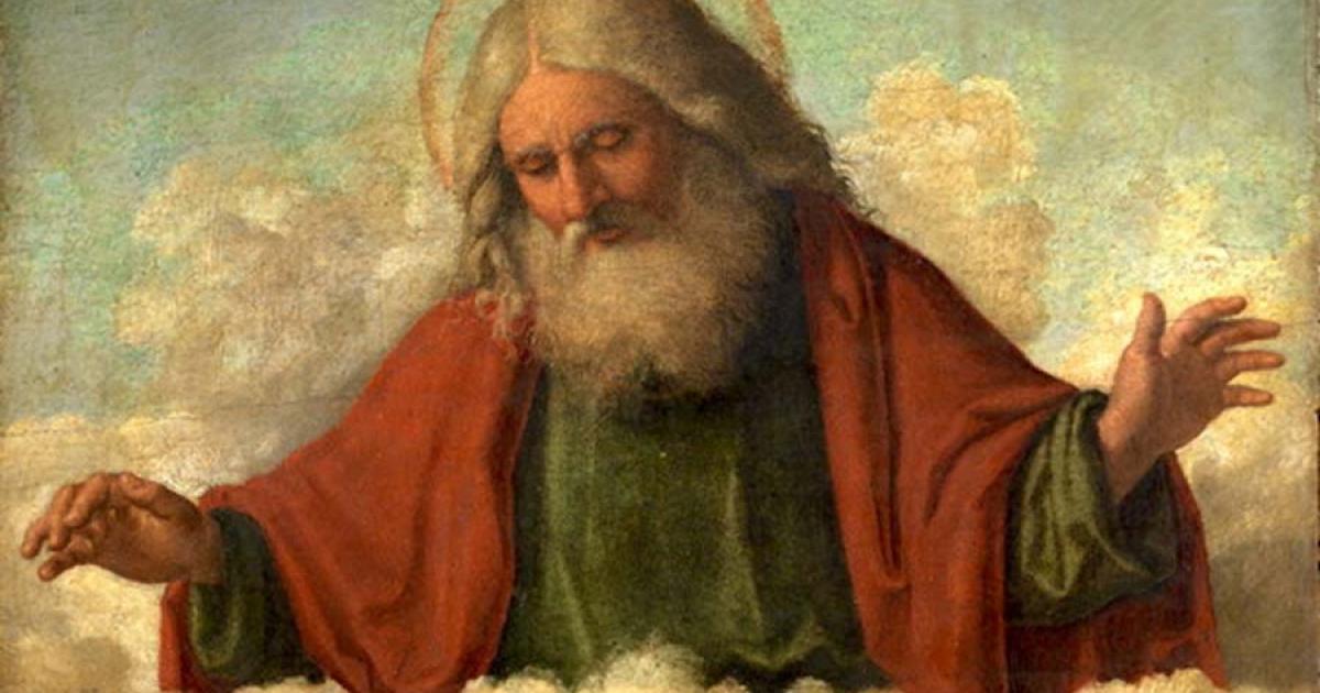 God the Father (represented by an old patriarch with white hair) by Cima da Conegliano, c. 1515 