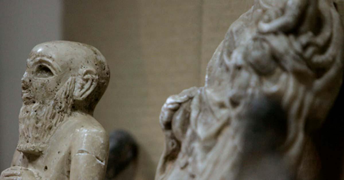 Some of the artefacts found after disappearing from the National Museum of Iraq. Ceerwan Aziz